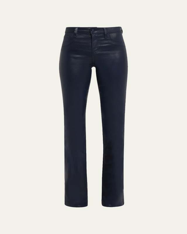 Selma High-Rise Coated Sleek Baby Boot Jeans